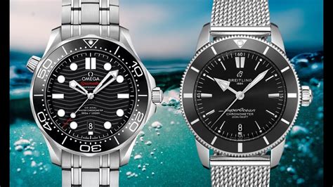 omega seamaster vs breitling superocean heritage 2|breitling superocean 42 rubber strap.